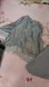 皮爾卡丹時(shí)尚棉麻套裝女夏中老年媽媽苧麻亞麻闊腿褲兩件套洋氣 灰色 L 【100-112斤】 曬單實(shí)拍圖