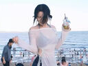 邦帛世泳衣女性感純欲風(fēng)海邊沙灘比基尼罩衫平角分體泳衣三件套溫泉泳裝 牛仔藍泳衣三件套【帶胸墊】 均碼 （80-120斤） 曬單實(shí)拍圖
