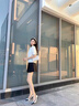 Pale memory黑白拼接色尖頭高跟鞋女2025新款法式設(shè)計(jì)感小眾細(xì)跟單鞋 黑色 6cm 39 曬單實(shí)拍圖