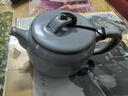 言洲西園堂鐵胎汝窯陶瓷茶壺單壺大容量漢瓦壺功夫茶具茶杯套裝泡茶壺 西園堂(漢瓦壺）鐵胎 318ml 曬單實(shí)拍圖