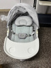 Trimigo（泰美高）電動(dòng)?jì)雰簱u椅哄娃神器搖搖椅嬰兒用品新生兒見面禮哄睡嬰兒搖籃 月光灰 嬰兒搖籃睡籃嬰兒搖搖床 【蚊帳+餐盤+玩偶+頭枕+藍(lán)牙遙控】 曬單實(shí)拍圖
