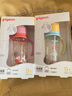 貝親（Pigeon）PPSU雙把手防脹氣奶瓶330ml 紳士豹 L號奶嘴 6月+ AA223 曬單實(shí)拍圖