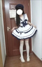 馨瑞緣（XINRUIYUAN）溫柔海軍風(fēng)青春少女蛋糕裙洋裝連衣裙子lolita洛麗塔洋裝連衣 S 曬單實(shí)拍圖