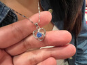MZMZ永恒之心鉑金項(xiàng)鏈女pt950白金鎖骨鏈七夕情人節(jié)禮物送女友老婆 輕奢款-鑲嵌海洋之心 【免費(fèi)刻字  精美禮盒  送女生】 曬單實(shí)拍圖