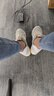 NEW BALANCE NB574 官方運動鞋男鞋女鞋復(fù)古舒適輕便休閑鞋 淺灰色 U574RBL 44 (腳長28cm) 曬單實拍圖