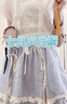 七月夕原創(chuàng)漢服 月鱗 改良主腰牛仔吊帶雪中春信改良燈籠褲女夏款 月鱗短裙+觀月上衣米 XS 曬單實拍圖