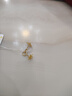 周六福（ZLF）  黃金耳環(huán)女款5G足金甜美小清新雪花耳墜耳釘 計(jì)價(jià) 1.36g 曬單實(shí)拍圖