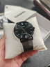 卡西歐（CASIO）手表日韓簡約風(fēng)時尚休閑防水非機械男表簡約羅馬刻度全黑鋼帶腕表 全黑鋼帶男士手表 40mm 曬單實拍圖