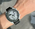 斯沃琪（Swatch）歐米.茄OM.EGA聯(lián)名款行星系列指針男女瑞士石英手表情人節(jié)禮物 灰盤(pán)SO33M700新地球 曬單實(shí)拍圖