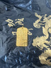 御鏡福金包銀吉言方牌實心手鐲足金999足銀純手工鏨刻平安黃金項墜送禮 金包銀吉言吊墜-贈黑繩 包金3克-總重約21克 曬單實拍圖