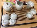Sonwibumn汝窯茶具套裝功夫茶具高端家用陶瓷蓋碗喝茶茶壺茶盤茶杯 功夫套裝提梁壺蓋碗八杯配茶道茶 曬單實(shí)拍圖
