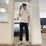 真維斯（JEANSWEST）速干短袖男冰絲網(wǎng)眼透氣t恤男款夏季2025新款運(yùn)動(dòng)上衣青少年半袖T 淺卡其 楓樹葉_K XL 曬單實(shí)拍圖