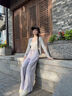 名創(chuàng)優(yōu)品（MINISO）冰絲褲子女2025新款涼感防曬褲夏季休閑寬松運動褲設(shè)計感開衩長褲 【冰絲防曬直筒褲】黑色 XL 【收藏加gou 優(yōu)先發(fā)】 曬單實拍圖