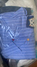 MsShe【原創(chuàng)重工刺繡條紋長袖襯衫】大碼女裝2025夏季胖mm 冰河藍(lán)色現(xiàn)貨 3XL 曬單實拍圖