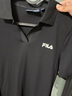 FILA 斐樂官方女子針織連衣裙時尚修身POLO領(lǐng)短袖裙子 正黑色-BK L (170) 88A 曬單實拍圖