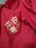 貝瑞加（Babyprints）嬰兒連體衣夏季寶寶短袖包屁衣紅色滿月服國(guó)風(fēng)三角爬服 喜樂66 曬單實(shí)拍圖