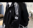 adidas休閑簡約三條紋梭織立領(lǐng)夾克外套男裝阿迪達斯官方三葉草 黑色 S 曬單實拍圖