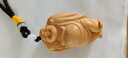 崖柏木雕彌勒佛實(shí)木質(zhì)擺件家用客廳桌面家居飾品布袋彌勒招財納福 崖柏木布袋彌勒佛手把約6公分 曬單實(shí)拍圖