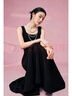 Mandy Zhang法式醋酸連衣裙夏天女裝2025年春秋夏季新款氣質(zhì)女神范通勤女裝 靜謐黑 M 165/88A 曬單實拍圖