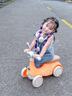 貝趣兒童平衡車1-3歲防側(cè)翻滑步車幼兒四輪扭扭車一歲寶寶玩具滑行車 橙 丨燈光音樂+大座椅+靜音緩震輪 嬰兒車溜溜車周歲禮物 曬單實拍圖