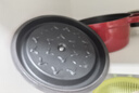 蘇泊爾（SUPOR）湯鍋琺瑯鍋鑄鐵鍋燉鍋電磁爐燃?xì)庠钔ㄓ锰麓慑侅覝竺嬗驼ㄥ佒笾?酒紅 直徑 22cm 曬單實拍圖