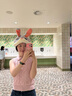 Teenie Weenie小熊女裝毛衣2025夏新款時(shí)髦休閑簡(jiǎn)約學(xué)院POLO領(lǐng)上衣 粉色 S 曬單實(shí)拍圖