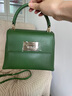 芙拉（FURLA）【禮物】【明星同款】1927牛皮迷你女士手提包單肩斜挎包 常青藤綠 MINI 曬單實(shí)拍圖