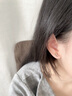 AIF霓月謠碧璽純銀耳釘女2025新款高端耳飾情人節(jié)生日禮物送女友耳環(huán) 霓月謠碧璽耳釘 曬單實(shí)拍圖