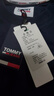 TOMMY JEANS男女復(fù)古休閑金色鑲邊簽字體字母寬松美式圓領(lǐng)T恤衛(wèi)衣17784 深藍色C87 L 曬單實拍圖