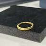 中國(guó)黃金（CHINA GOLD）冰川黃金戒指男女款一對(duì)足金如初情侶對(duì)戒情人節(jié)生日禮物送男女友 冰川戒指 約1.2g【女戒】中金禮盒 曬單實(shí)拍圖