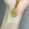 中國(guó)黃金（CHINA GOLD）黃金吊墜女款足金999八寶羅盤(pán)黃金項(xiàng)鏈福字七夕生日送女友老婆 時(shí)來(lái)運(yùn)轉(zhuǎn)八寶羅盤(pán)約4.03g【福字可旋轉(zhuǎn)】 曬單實(shí)拍圖