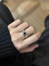 VCIXYOUPT950鉑金男戒黑鉆戒簡約寬面結(jié)婚鉆石戒指結(jié)訂求婚520禮物送男友 鉑金黑鉆單男戒（主鉆50分） 曬單實拍圖