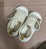 托姆貝克夏季寶寶學(xué)步鞋網(wǎng)鞋男女童涼鞋嬰兒涼鞋網(wǎng)眼軟底防滑鞋 米白19# 曬單實(shí)拍圖