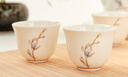 金嵐玉 唐山骨瓷小茶杯玉蘭花開(kāi)茶具功夫茶杯骨粉中式小水杯美人杯 玉蘭花開(kāi)-美人杯 70ml 10只 曬單實(shí)拍圖