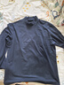 KOLON SPORT/可隆高領(lǐng)長袖 男子戶外休閑透氣商務(wù)通勤內(nèi)搭上衣T恤 LHRT4WT547-NV 藏藍(lán) L (175) 96A 曬單實(shí)拍圖