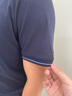 安東尼奧【高支100%棉】夏季撞色圓領(lǐng)短袖T恤男親膚珠地商務(wù)休閑半袖上衣 曬單實拍圖
