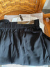 金澀JS真絲褲子女 重磅桑蠶絲高腰百搭OL彈力杭州絲綢直筒九分褲子女 黑色 2XL 曬單實(shí)拍圖