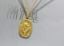 潮宏基 香頌郁金香花牌黃金吊墜女送女友生日七夕禮物 計價 3.25g 單吊墜不含鏈 曬單實拍圖