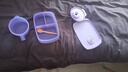 特百惠（Tupperware）開學(xué)季學(xué)生上班族可微波分格便當(dāng)飯盒思麗康3件套1L+湯碗 冰沙紫 曬單實(shí)拍圖