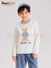 PawinPaw卡通小熊童裝春季男童卡通印花圓領(lǐng)長(cháng)袖兒童T恤 象牙色/39 120 cm 曬單實(shí)拍圖