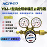 徐州鴻業(yè)減壓閥YQJ-1銅單級壓力調(diào)節(jié)器甲烷標氣氮氣減壓器Honyeo YQJ-1(25*0.6) 曬單實拍圖
