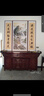 曼遇青絲中堂畫(huà)農(nóng)村堂屋掛畫(huà)對(duì)聯(lián)字畫(huà)客廳裝飾畫(huà)新中式中堂山水三聯(lián)畫(huà)大氣 FS308【高山流水】 63*123+2個(gè)33*123cm紅木紋色鋁框 曬單實(shí)拍圖