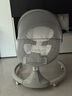 看寶貝（lookbaby）嬰兒搖搖椅嬰兒搖椅哄娃神器搖搖椅電動(dòng)搖搖椅新生兒見(jiàn)面禮 頂配灰|高碳鋼+萬(wàn)向輪+棚子+玩偶 曬單實(shí)拍圖