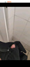 【純棉】女裝夏季新款面料短褲女百搭西裝褲子高腰休閑直筒闊腿褲 黑色【無腰帶】 XL 【建議115-130斤】 曬單實(shí)拍圖