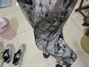 FOX.G休閑褲女褲子衣服女裝夏季新款2025女款女褲薄款夏裝運動褲闊腿褲 冰絲扎染水墨畫闊腿褲 均碼 曬單實拍圖