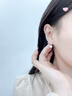 老鳳祥S999足銀耳環(huán)女士櫻花卉簡(jiǎn)約耳環(huán)耳飾女生日紀(jì)念日禮物送女友 櫻花耳環(huán) 曬單實(shí)拍圖