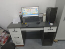 卓禾電腦桌臺式機帶抽屜書(shū)桌家用工作臺簡(jiǎn)約現代辦公桌椅臥室輕奢桌子 熱銷(xiāo)|四抽+主機位款|高級灰120CM 整裝（師傅上門(mén)安裝） 曬單實(shí)拍圖