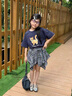 G.DUCKKIDS小黃鴨童裝女童夏裝套裝2025新款兒童衣服女孩夏季短袖裙褲兩件套 一整套 140 尺碼9~10歲【130-140cm】cm 曬單實(shí)拍圖