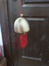 金日滿(mǎn)黃銅小鈴鐺風(fēng)鈴掛飾裝飾掛件門(mén)鈴家居店鋪民宿圣誕節擺件禮物 幸福 3.8CM 曬單實(shí)拍圖