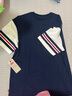 LEVI'S李維斯童裝兒童涼感短袖t恤夏季新款撞色拼接男童短t上衣 深靛藍(lán) 曬單實(shí)拍圖